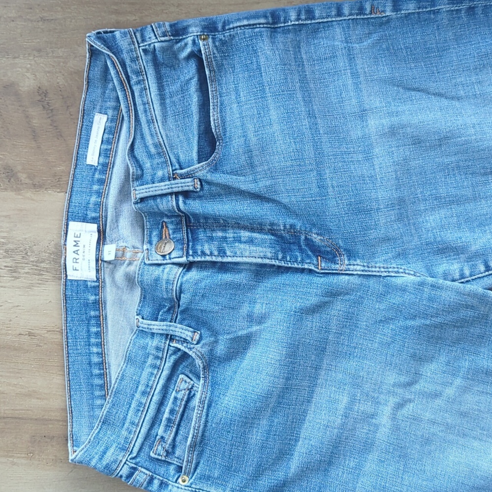Frame Le Skinny de Jeanna Crop Blue Women's Jeans - Picture 3 of 13